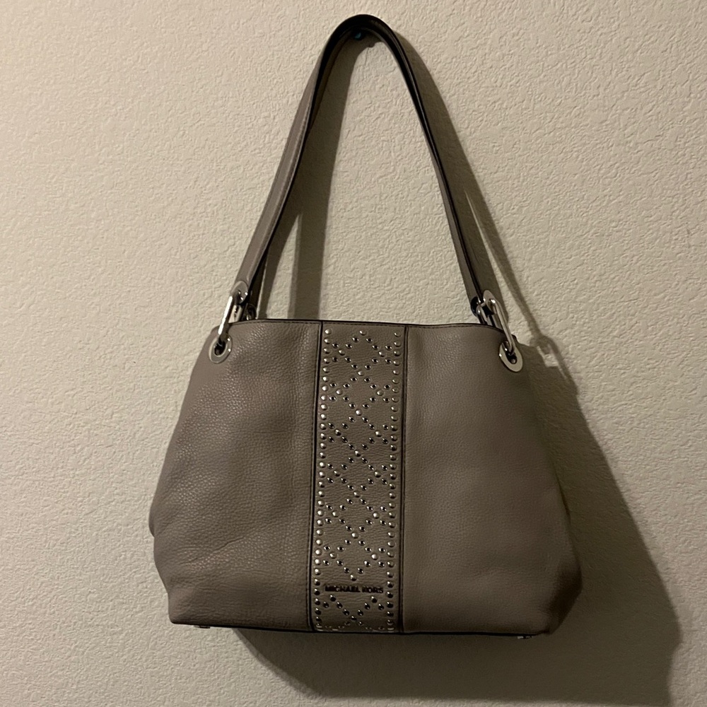 Michael Kors Elegant Grey Handbag studded / metallic  M